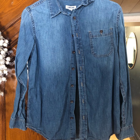 cherokee denim shirts